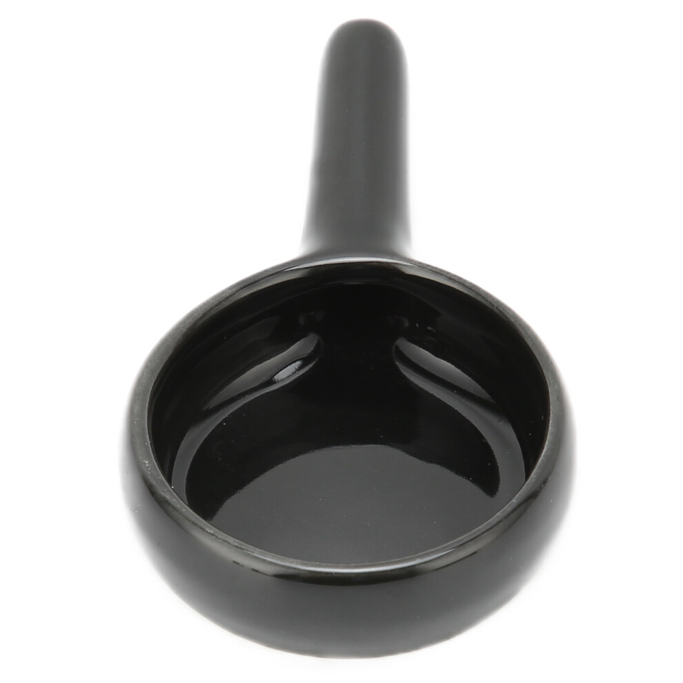 Ceramic Tealight Candle Holder Spoon Shape Home Decor for Incense Burner Black