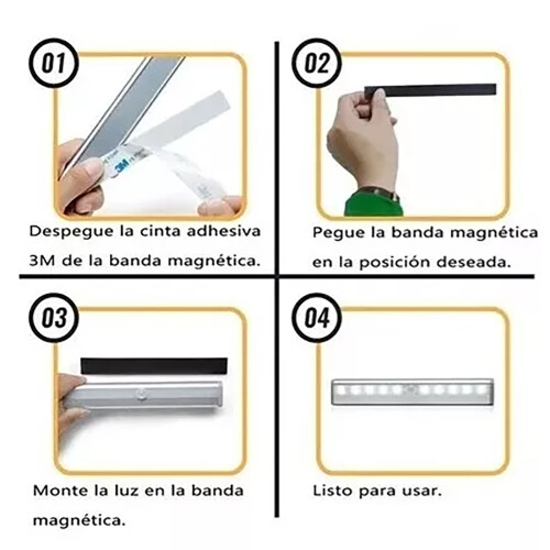 USB Rechargeable 10 LED Motion Wall Light 1