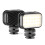Multi-Mount Compatibility LED Video Light Rechargeable Battery Adjustable Brightness Color Temperature Adjustable Wide Beam Angle Compact and 4