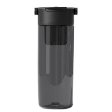 Simple Magnetic Tea Cup Summer Sports Cup Summer Cool Cup Tea and Water Separation High Appearance Magnetic Cup Black