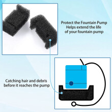 24PCS Sponge Filter for Cat Fountain Replacement Pet Fountain Foam Filter Sponge Foam Filter for Pet Dog Cat Fountain