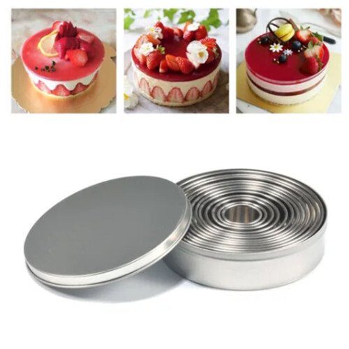Set de 12 forme pentru mousse din oțel inoxidabil 2