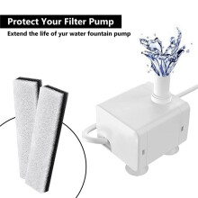 24-Pack Husdjursvattenfontänfilter, Ersättningsfilter för Katthundsvattenfontäner Som är Kompatibla med WF020 Vattenfontän