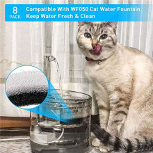 16Pcs Pet Water Fountain Filters Cat Water Fountain Sponge Filter Replacement for WF050 Cat Fountain