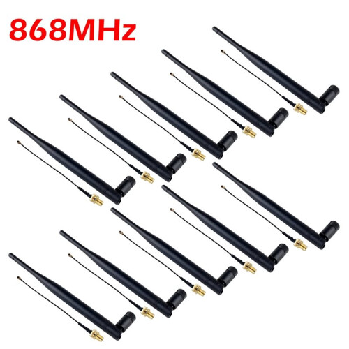 10 Antennes Omnidirectionnelles SMA Mâles 5 DBi pour IoT Intelligent 868 MHz 1