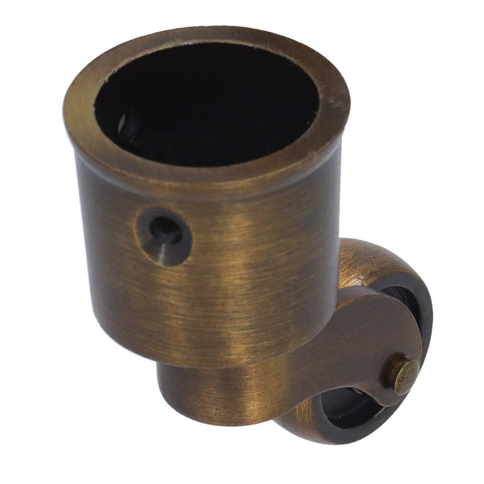 Stable Vintage Matte Zinc Alloy Round Cup Caster Durable Swivel Wheel 75Mm Dia 3151387488336