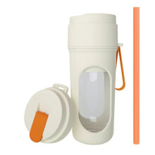 Mixeur Électrique 12 Lames 350 Ml, Presse-Agrumes, Mixeur de Fruits, Rechargeable par USB, Presse-Agrumes, Presse-Agrumes, Orange.
