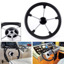 Marine Yacht Stainless Steel 13.5 Inch Steering Wheel for Boat Marine Yacht Ship Accessories