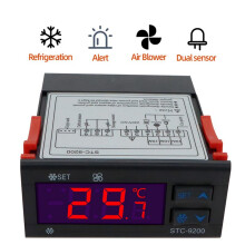 5X STC-9200 Digital Temperaturregulator Termoregulator med Frigeration Avfrostningsfläkt Larmfunktion AC 220V