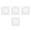 4Pcs Transparent Plastic Circle Templates Multi-Purpose Drawing Rulers 1