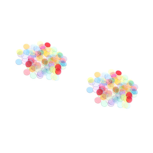 600Pcs Bright Color Plastic Supplies for Educational Games