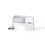 LED Light Computer Desktop  PC Motherboard External Start Power Button Extension Cable for Home Office 1.65M White 3