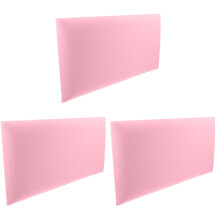 3Stk Selbstklebende Wandkissen Pink Schutzpolster Babyzimmer