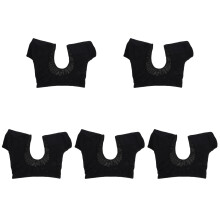 5Pièces Gilet Respirant Anti-Transpiration Noir Polyester Femme
