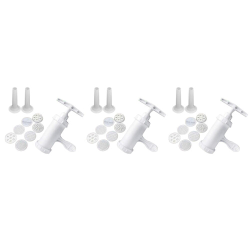3Pcs White Household Noodle Maker Manual Press Machine Kit
