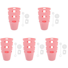 5Sets Silikonflaschen-Schutz Pink, Rutschfest, Kratzfest, Für