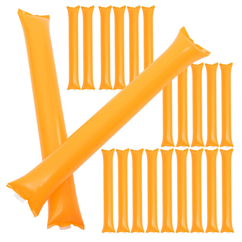 200Pcs Orange Inflatable Stadium Noise Makers Pe Party Cheer Sticks 1