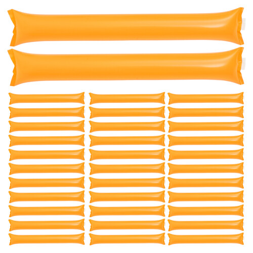 200Pcs Orange Inflatable Stadium Noise Makers Pe Party Cheer Sticks 2