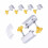 Easy Install Window Security Lock For Sliding Windows Aluminum Alloy Security Locks With Keys Adjustable Sliding Window Stops With Protective Gaskets 4