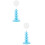 2Pcs Blue Tabletop Cake Pops Stand Multi-Layer Plastic Lollipop Holder 8