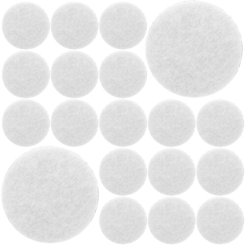 2500Pcs White Adhesive Felt Circles Decorative Pads for DIY Clothes 1