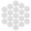 2500Pcs White Adhesive Felt Circles Decorative Pads for DIY Clothes 3