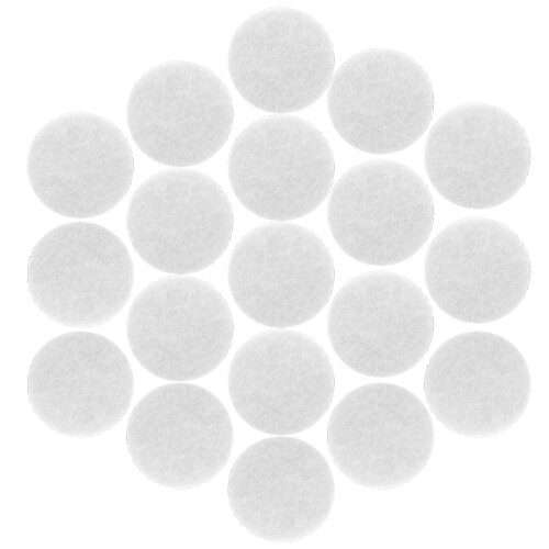 2500Pcs White Adhesive Felt Circles Decorative Pads for DIY Clothes 2