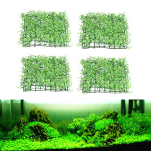 4PCS Synthetic Artificial Grass 25x25cm for Indoor/Outdoor Decor