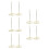 10Pcs Golden Restaurant Accessory Bill Holder Receipt Needle Folder 8