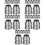 40Pcs Sturdy Silver Iron Handle Metal Wedges for Home Use 8