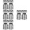 32Pcs Iron Metal Wedges for Handle Sturdy Silver Reinforcing Set 8