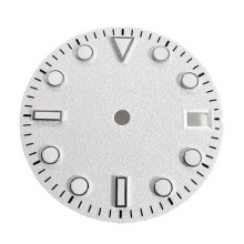 Accessoires de Montre, Cadran Blanc Givré Sans Logo, 28,5 mm, pour NH35/36/4R/7S, Boîtier Lumineux Nocturne, Convient Aux Hommes et Aux Femmes