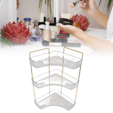3-Tier Makeup Shelf Organizer, Transparent