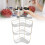 3-Tier Makeup Shelf Organizer, Transparent 1