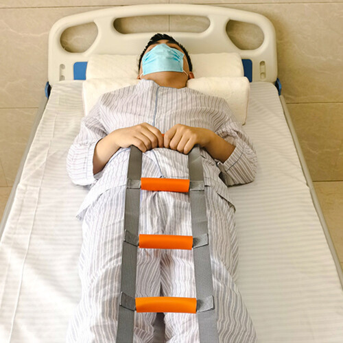 Bed Rope Ladder with Handle - Sit-Up Orange Grey