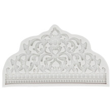 Polymer Clay Decorative Molds Food Grade Silicone Baking Tools Non-Slip Serving Tray Baroque Style Silicone Mold For Creative Home Projects