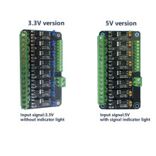 8 Channel MOSFET Microcontroller PLC Amplification Field-Effect Drive Tube Optocoupler Isolation PWM Control B