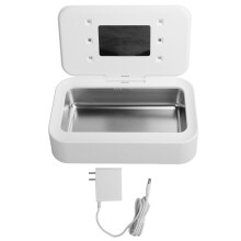 UVC Cleaning UV Light Sanitizer Box Eliminate Invisible Hazards Wireless Charging Integration UVC LED Disinfection Elegant Magnetic Cover