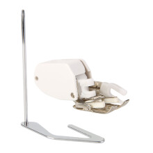 Open Toe Walking Foot Stainless Steel Even Feed Presser Foot With Red Scale Lines Compatible With Low Shank Sewing Machines