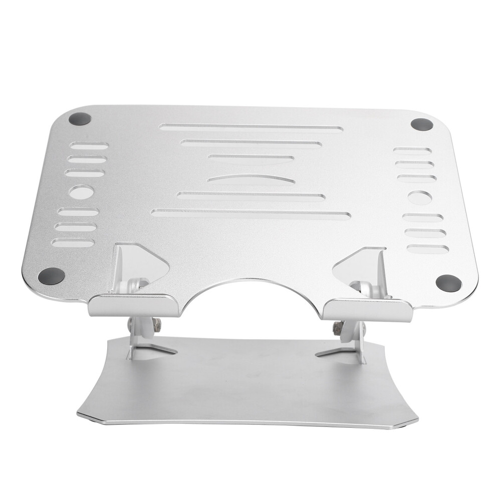 Cooling Fan Compatible Laptop Stand Aluminum Alloy Foldable Thermal Conductive Heat Dissipation Rack Triple Angle Ergonomic Support For Tablets And 9028731782683