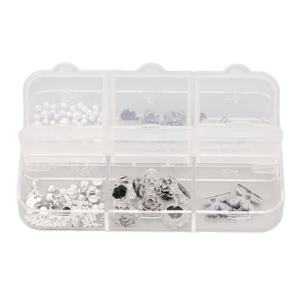 Nail Art Charms Resin Decorations Exquisite Details Butterfly Fake Flowers False Pearls Diy Nail Accessories Kit Manicure Design Tools For Nail Lovers