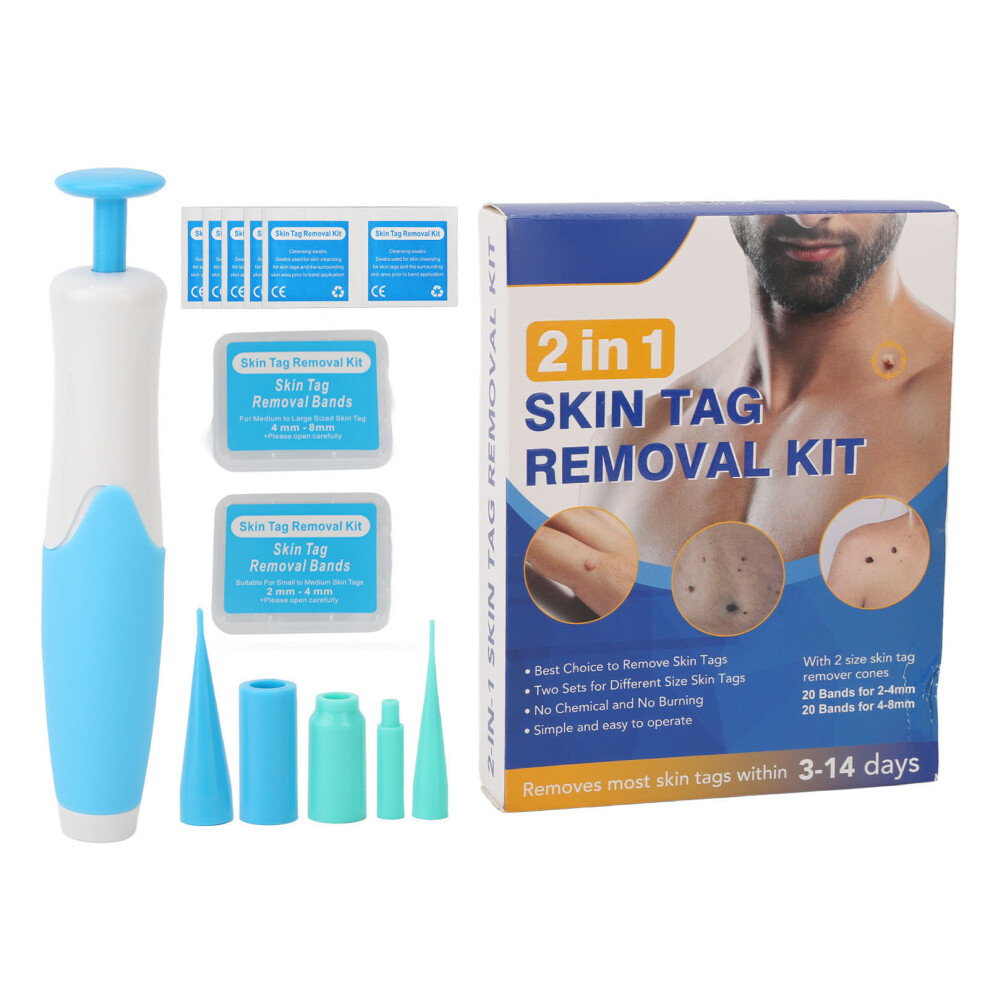 At-Home Skin Tag Removal Kit, Precision Soft Tissues Removal Tool with Rechargeable Device for Fast and Painless Wart Elimination, Clinically Proven