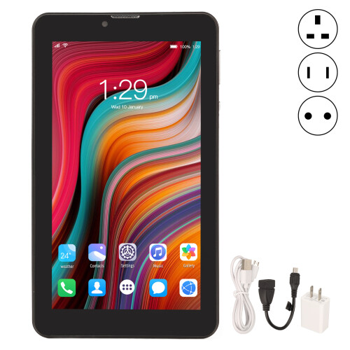 Long Battery Life Tablet7Inch Android Tablets Quad Core Processor HD Touch Screen WiFi Connectivity Dual Camera Large Capacity Storage for Students