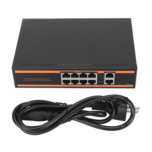 Network Switch With User Friendly Interface And Durable Build Quality, 10Port Ethernet Switch Supporting Plug And Play Installation And Intelligent