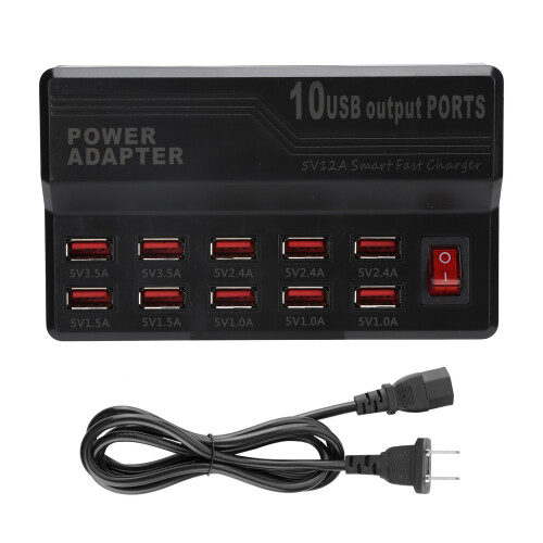 Safe Charging Solution For Multiple Devices Featuring Intelligent Charging Technology Power Charger With Compact Versatile Structure And Desktop