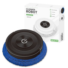Silent Touch Wischroboter,Der Nass und Trocken Fegt,All-In-One-Reinigungsmaschine, Home Appliance-Staubsauger (Schwarz)