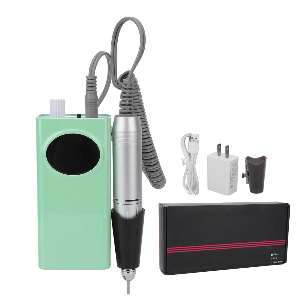 Multi Uses Electric Nail Drill Machine Speed Display Light Weight Handpiece Rechargeable Battery Professional Nail File For Acrylic Gel Manicure
