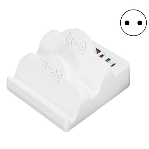 Σταθμός φόρτισης πολλαπλών USB Ασύρματος φορτιστής με σταθερή βάση και