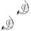 2Pièces Cor Plastique Argenté Portable Instrument Éducatif 4
