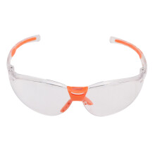 Multi-Purpose Protective Eyewear With Flexible Temples, Polycarbonate Lenses Wrap Around Frames Scratch Resistant UV Blocking Wind And Debris